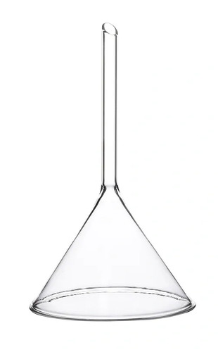 Glass funnel long stem 70mm - glass,