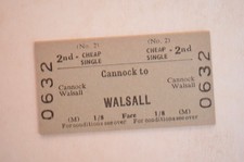 Railway Ticket BRB Cannock to Walsall 2nd