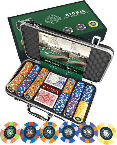 300 ceramic poker chips - ceramic,