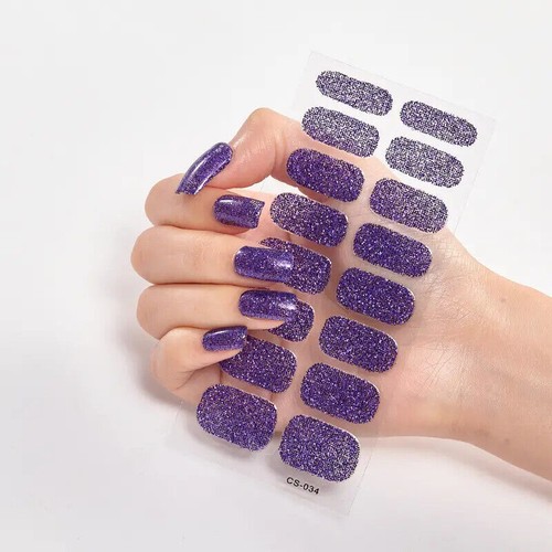 Glitter nail art stickers - 16,