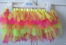 Multi-coloured net skirt from