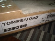 Ikea TOMREFJORD Cover only for King Bed Frame Dimmelsvik BEIGE 20418182 NEW NIB