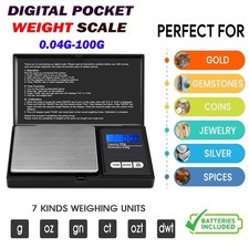 0.04g-100g Digital Pocket Food Weight Scale & Mini Jwellery Gold Weighing Scale