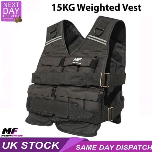 Weighted vest 15kg black - weighted, 15kg,