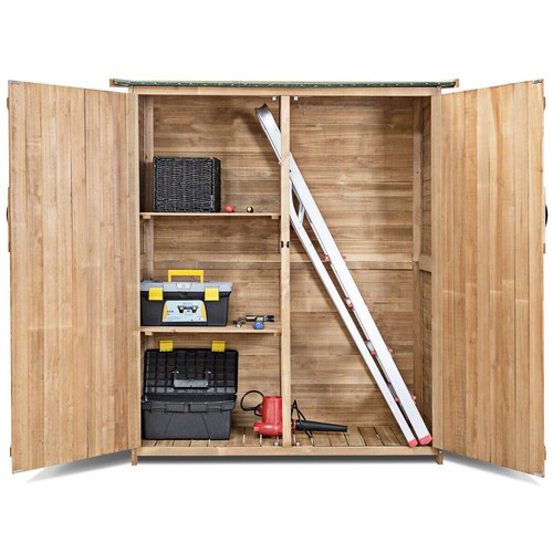 Wooden outdoor storage shed - wooden,