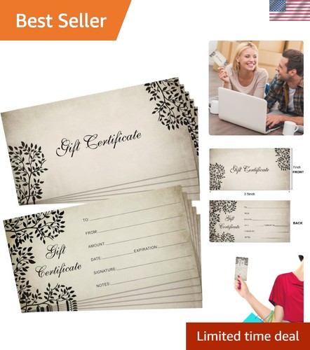 Pcs blank gift certificates - pcs,