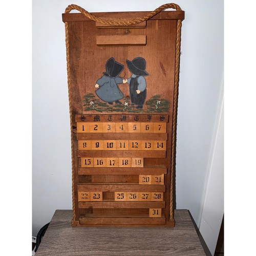 Vintage amish folk art - amish,