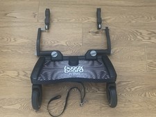LASCAL BUGGY BOARD MAXI IN BLACK/GREY  WITH UNCUT STRAPS & CONNECTORS
