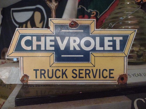 Vintage chevrolet porcelain - chevrolet,