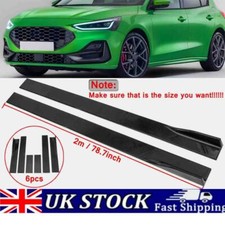 78.7'' Glossy Black Side Skirt Lips Splitter Body Kit  For Ford Focus Hatchback