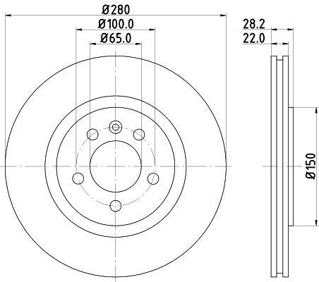 Mintex mdc800 brake disc front - brake,
