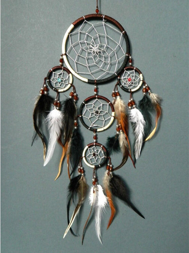 Dream catcher black - black, white