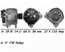 WAI Alternator for Seat Leon