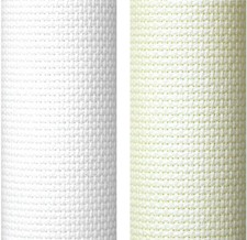 Aida count white cross - white,