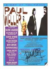 PAUL WELLER AUTOGRAPHED SIGNED