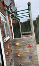 Rebo wooden garden - garden, swing