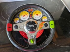 Hot wheels Car Toy Steering Wheel, year 1991 full working racing theme intactive