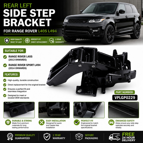 Rear left side step - left, bracket