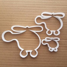 Helicopter Chopper Shape Cookie Cutter Dough Biscuit Pastry Fondant Sharp