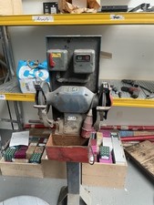 Heavy Duty DOUBLE ENDED BENCH GRINDER & POLISHER - 3 Phase On Stand