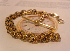 Pocket Watch Chain 10ct Rose &