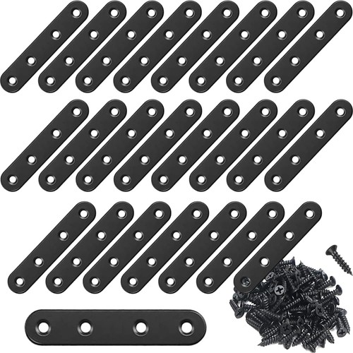 24pcs black stainless steel - 24pcs,