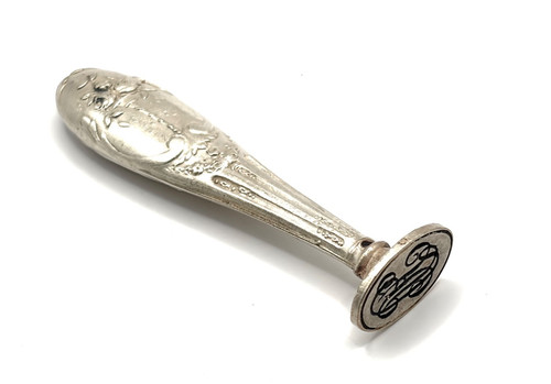 Antique french silver wax - french,