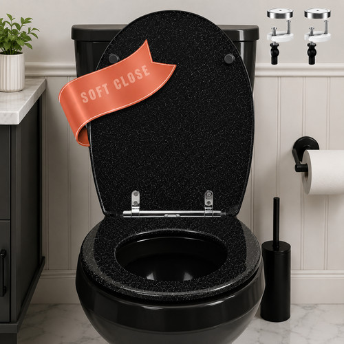Luxury black glitter soft - luxury,