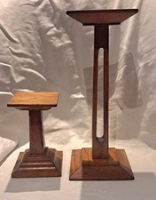 Antique Pair of Art Deco Oak