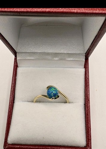Opal doublet ring set - , in