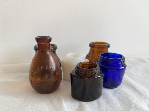 Vintage glass bottles - vintage, &