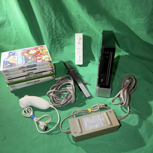 Nintendo wii console black - console,