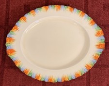 Vintage Grindley Art Deco Style Chameleon Medium Oval Platter 32cm x 26cm