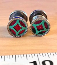 Art Deco Jem Link Red