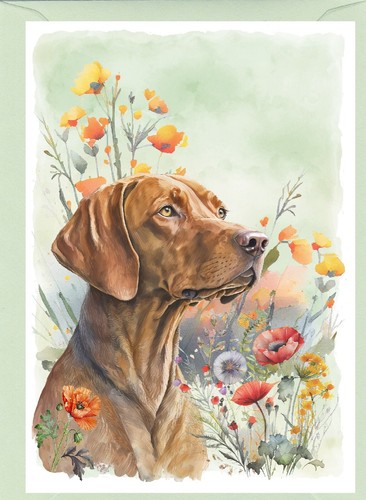 Hungarian vizsla dog greetings - vizsla,