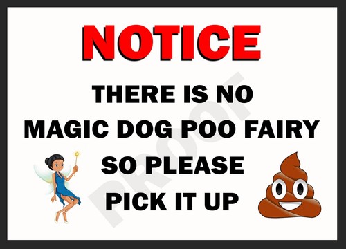 Pick dog poo - up, mess