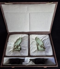 Pair boxed chinese jade - pair,