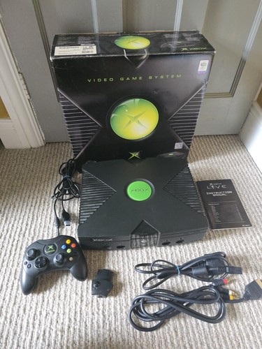 Original xbox console boxed - xbox,