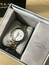 Watch Women Rotary Two Tones LB002 Stainless Steel Water Resistant 5 meter