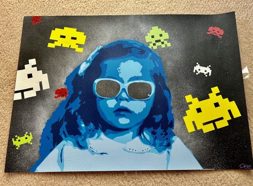 Graffti art wall print 1980's