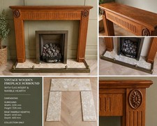 Vintage Wooden Fireplace