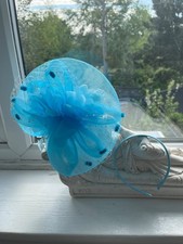 Sky Blue Fascinator with