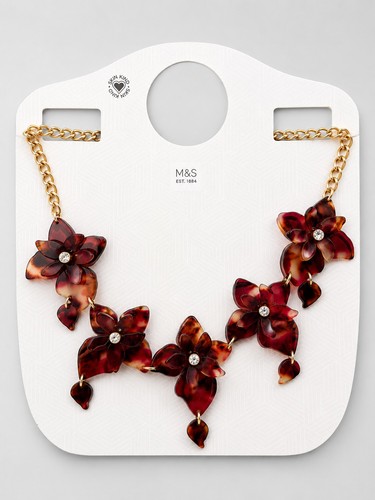 Oriental flower necklace - m&s,