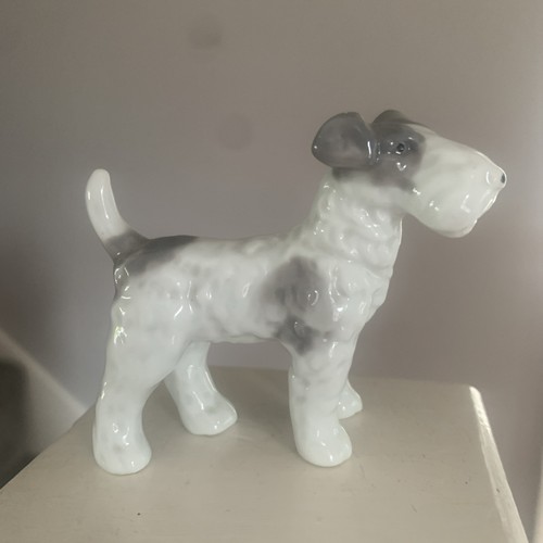 Ceramic airedale terrier dog - ceramic,