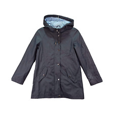Zara Hooded Womens Coat Navy Size XS