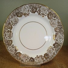 Vintage 1950s, Royal Stafford 'Golden Bouquet' 22cm Cake or Sandwich Plate