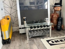 BMW E31 E32 7 8 Series M70 5.0 V12 Engine Block Coffee Table with Glass Top