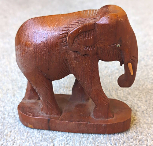 Hand carved wooden - wooden, elephant