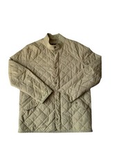 Barbour Chelsea Cotton Touch Jacket Mens Medium Khaki Zip Up