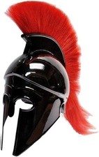 Greek Corinthian Helmet Red